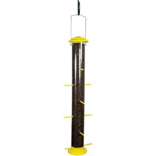 Woodlink 22&quot; Thistle Tube Bird Feeder With Metal Ports, Yellow