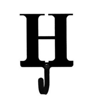 Village Wrought Iron WH H S Letter H Wall Hook Small
