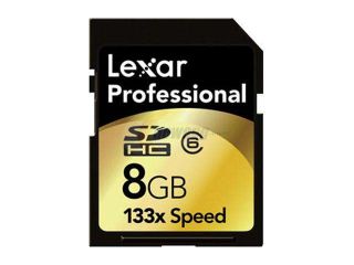 Lexar Professional 8GB Secure Digital High Capacity (SDHC) Flash Card Model SD8GB 133 381
