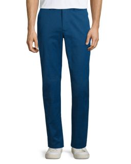 Michael Kors Tailored Fit Flat Front Chino Trousers, Royal