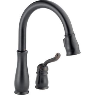 Delta Leland Single Handle Pull Down Sprayer Kitchen Faucet with MagnaTite Docking in Venetian Bronze 978 RB DST
