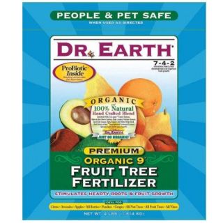 DR EARTH INC Fruit Tree Organic Fertilizer, 7 4 2, 4 Lb. Bag