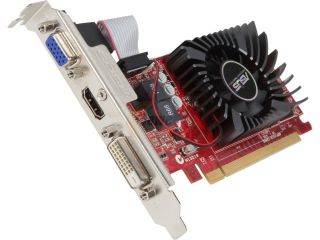 Open Box ASUS Radeon R7 240 DirectX 11.2 R7240 2GD3 L 2GB 128 Bit DDR3 PCI Express 3.0 HDCP Ready Low Profile Video Card