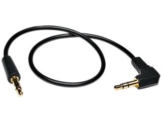 Tripp Lite P312 006 RA 6 ft. 3.5mm Mini Stereo Audio Cable with one Right Angle plug (M/M)