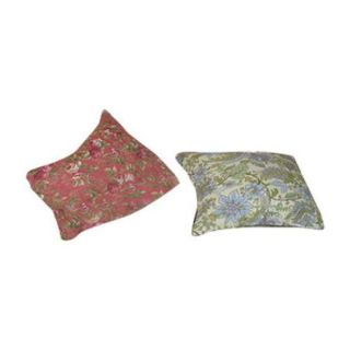 Greenland Home Fashions Blooming Prairie Cotton Throw Pillow (Set of 2)