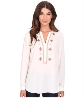 NYDJ Embroidered Woven Blouse