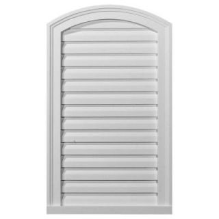 Ekena Millwork 2 in. x 18 in. x 30 in. Decorative Eyebrow Gable Louver Vent GVEY18X30D