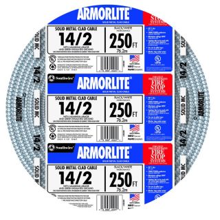 Armorlite 250 ft 14 2 Solid Aluminum MC Cable