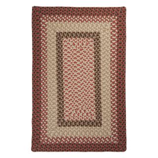 Colonial Mills TB79R Tiburon Indoor/Outdoor Braided Rug   Rusted Rose   Braided Rugs