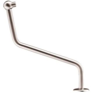 Danze 13 in. S Shaped Shower Arm with Flange in Brushed Nickel D481116BN