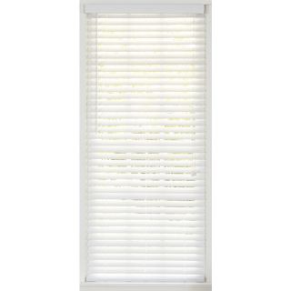 Style Selections 43.5 in W x 64 in L White Faux Wood Plantation Blinds