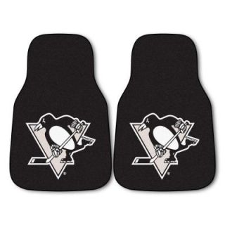 FANMATS Pittsburgh Penguins 18 in. x 27 in. 2 Piece Carpeted Car Mat Set 10356