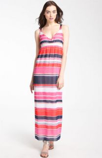 Vince Camuto Watercolor Stripe Maxi Dress