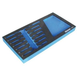 Westward Foam Insert, Tool Organizer, EVA (Ethylene Vinyl Acetate), Black/Blue, 6ZGT6