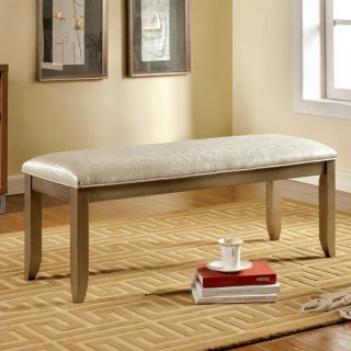 Furniture of America Dohshey Fabric Storage Accent Bench