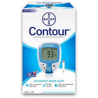 Bayer Contour Blood Glucose Meter, Blue