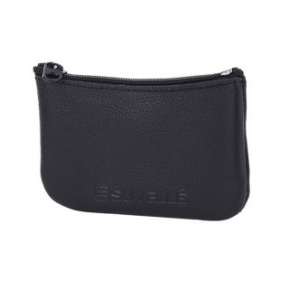 Suvelle Unisex Genuine Leather Zippered Coin Pouch