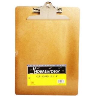 A+Homework Hardboard Clipboard   9 inch x 12. 5 inch   Letter Size   Case of 48