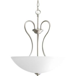 Progress Lighting Heart Collection 3 Light Brushed Nickel Foyer Pendant P3955 09