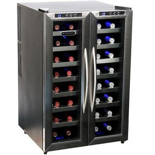 Whynter WC 321DD 32 Bottle Dual Temperature Zone Wine Cooler