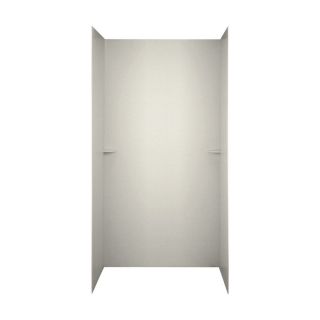 Swanstone Glacier Solid Surface Shower Wall Surround Side and Back Panels (Common 48 in x 36 in; Actual 72 in x 48 in x 36 in)