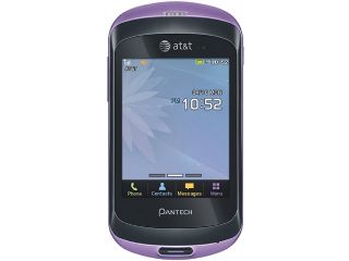 PANTECH Swift P6020 Lavender Unlocked GSM Slider Touch / Keyboard Phone 2.8"