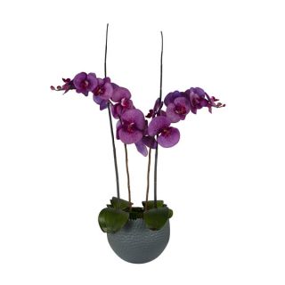 Lavendar/ Orchid/ Bamboo Artificial Floral Arrangement