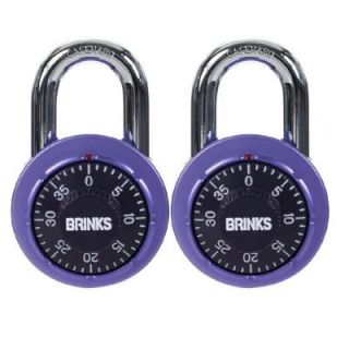 Brinks Home Security Dial Anodized Combination Lock (2 Pack) 174 49204