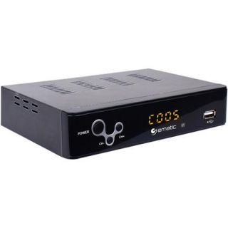 Ematic AT103B Digital Converter Box with LED Display and Recording Capabilities