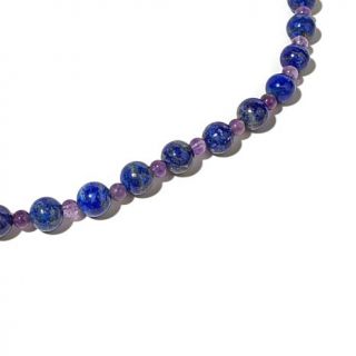 Jay King Amethyst and Lapis Beaded 36" Necklace   7815982