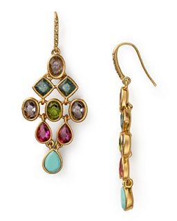 Carolee Lux Candy Couture Diamond Shape Chandelier Earrings