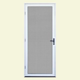 Unique Home Designs 32 in. x 80 in. White Surface Mount Outswing Security Door with Meshtec Screen 5V0000DL0WH00A