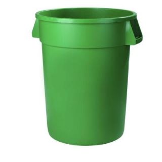 Carlisle Bronco 20 Gal. Green Round Trash Can (6 Pack) 34102009