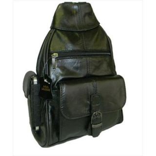 Leather in Chicago bp701 Triangle Backpack with Buckle Pocket