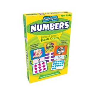 NUMBERS SLIDE & LEARN FLASH CARDS SCBTCR6554 10 (pack of 10)