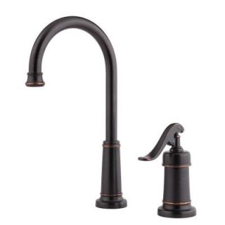 Pfister Ashfield Single Handle High Arc Bar Faucet in Tuscan Bronze GT72YP2Y