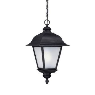Filament Design 1 Light Black Seeded Outdoor Glass Frosted Light Fixture CLI CPT203395921