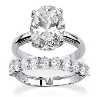 Palm Beach Jewelry Marquise Cut Cubic Zirconia Bridal Ring Set