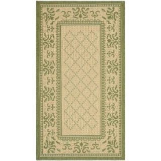 Safavieh Courtyard Natural/Olive 4 ft. x 5 ft. 7 in. Indoor/Outdoor Area Rug CY0901 1E01 4