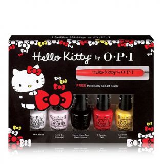 OPI Hello Kitty Nail Lacquer 5 piece Mini Set with Nail Art Tool   7965438