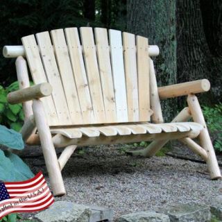 Cedar Log Loveseat