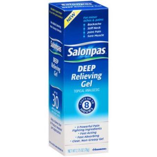 Salonpas Deep Relieving Gel Topical Analgesic, 2.75 oz