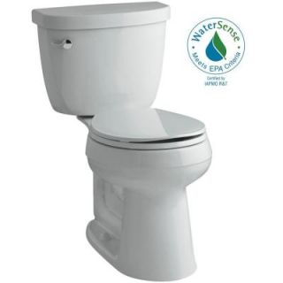 KOHLER Cimarron Comfort Height 2 piece 1.28 GPF Round Toilet with AquaPiston Flushing Technology in Ice Grey K 3887 95