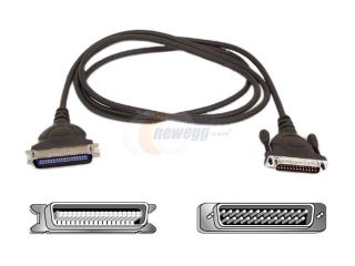 Open Box Belkin Model F2A036 06 6 ft. DB25 Male to Centronics 36 Male Parallel Printer Cable M M