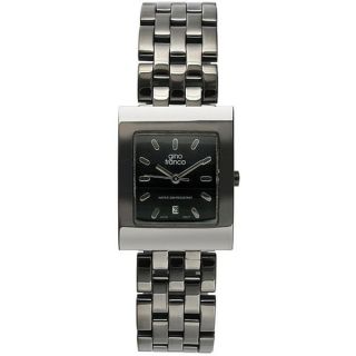 Gino Franco Mens Black Dial Bracelet Watch   12280362  