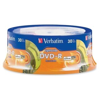Verbatim 95339 DVD Recordable Media   DVD R   16x   4.70 GB   30 Pack