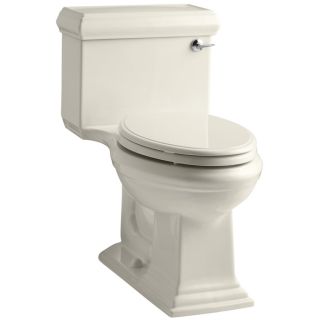 KOHLER Memoirs Almond 1.28 GPF (4.85 LPF) 12 in Rough In WaterSense Elongated Chair Height Toilet