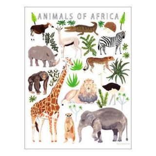 Oopsy Daisy Animals of Africa Canvas Art