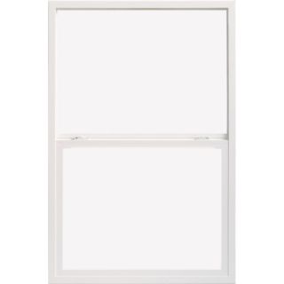 ThermaStar by Pella 10 Series Vinyl Double Pane Annealed New Construction Single Hung Window (Rough Opening 28 in x 54 in; Actual 27.5 in x 53.5 in)