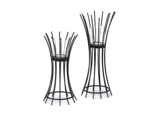 Koehler Home Kitchen Decorative Gift Reeds Candle Holders Duo